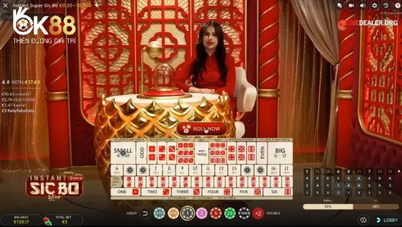 Chơi Sicbo tại OK88 là chân ái